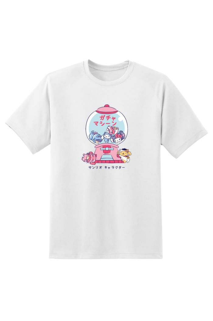 SANRIO MIX NEKO GACHA MACHINE T-SHIRT