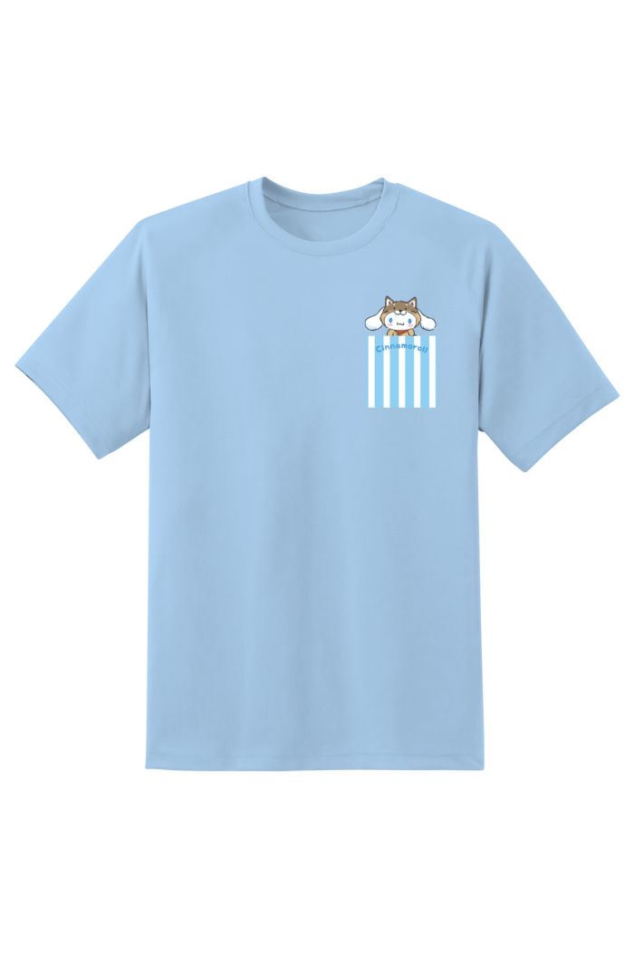 SANRIO CN SHIBA POCKET T-SHIRT PASTEL BLUE L