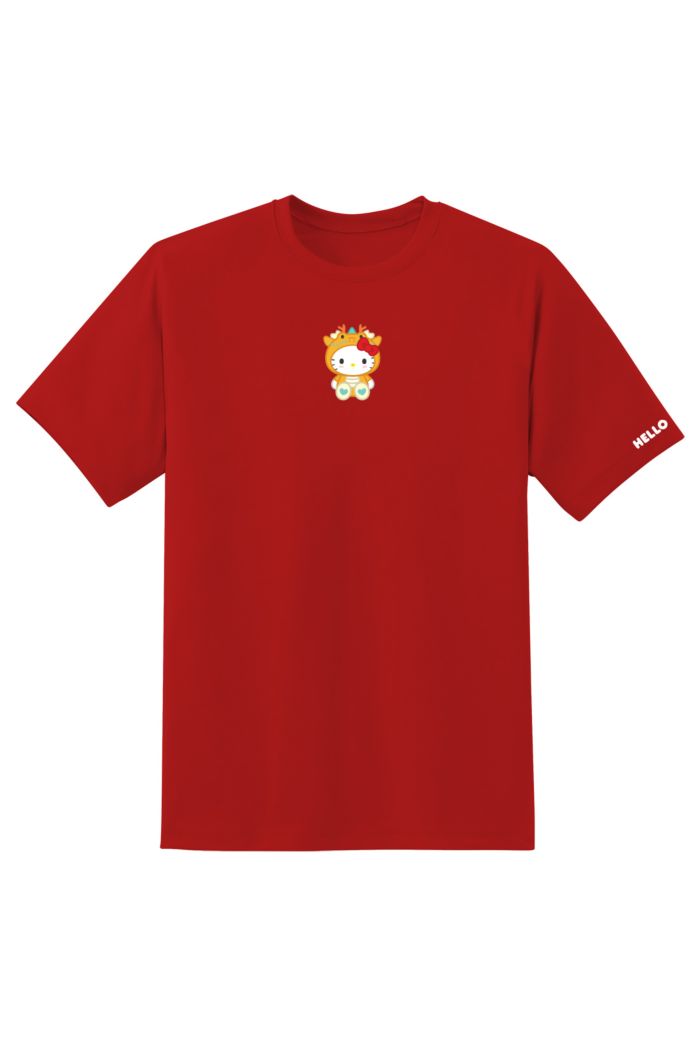 SANRIO MIX ZODIAC DRAGON T-SHIRT RED XS