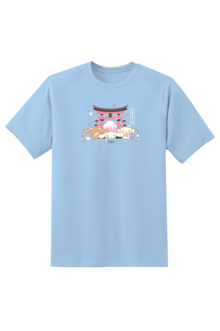 SANRIO CN TORII KIMONO T-SHIRT PASTEL BLUE L