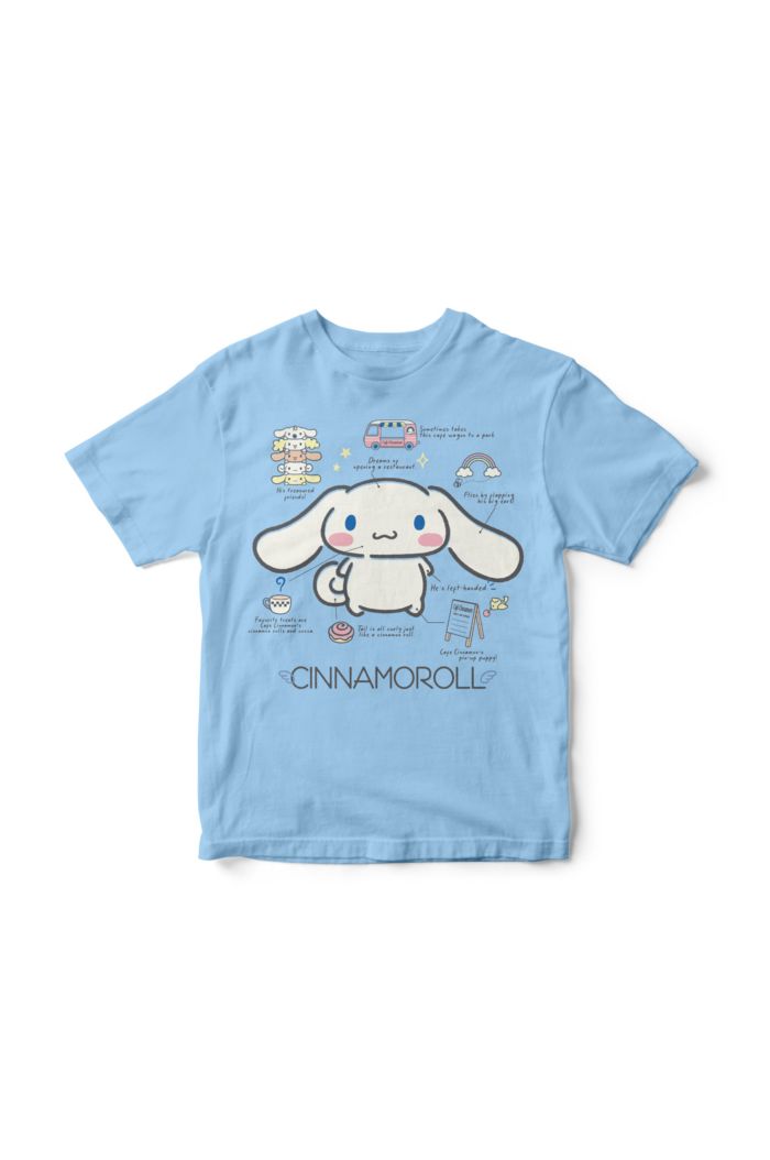 SANRIO CINNAMOROLL T-SHIRT - KIDS LIGHT BLUE S