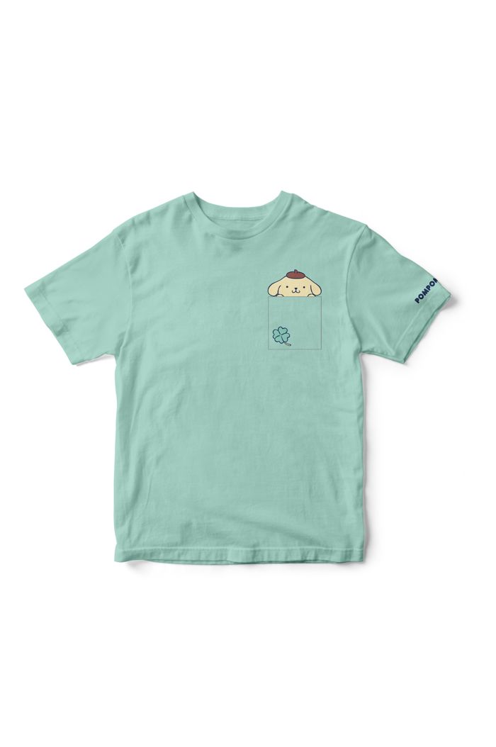 SANRIO POMPOMPURI POCKET T-SHIRT - KIDS