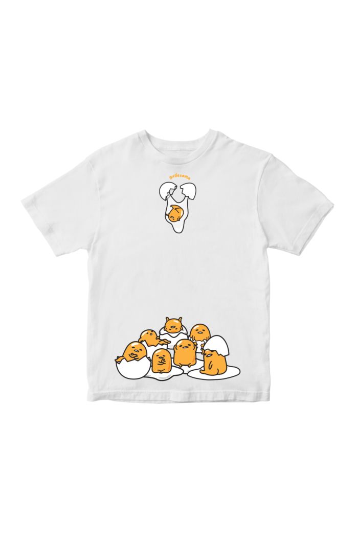SANRIO GUDETAMA & FRIENDS T-SHIRT - KIDS WHITE S