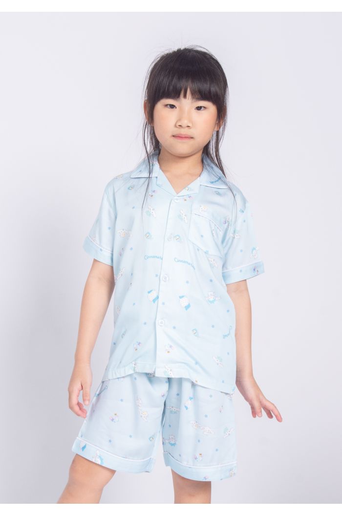 SANRIO CN MY ROOM PYJAMAS SET - KIDS BLUE S