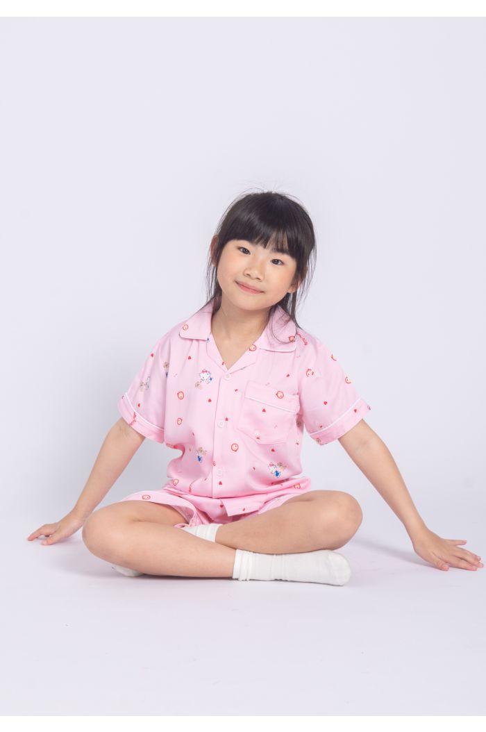 SANRIO KT MY ROOM PYJAMAS SET - KIDS PINK S