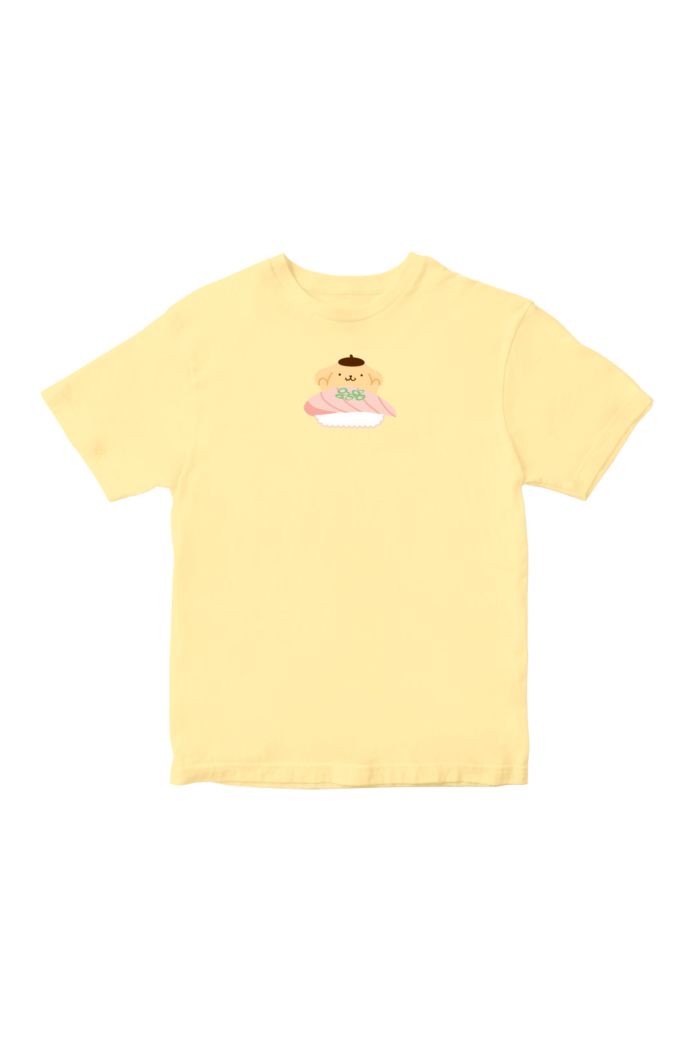 SANRIO PN SUSHI T-SHIRT - KIDS LIGHT YELLOW S