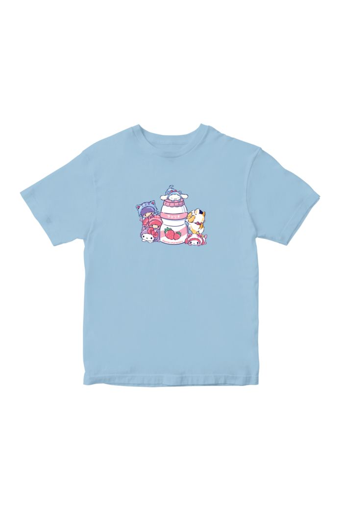 SANRIO MIX NEKO YAKULT T-SHIRT - KIDS