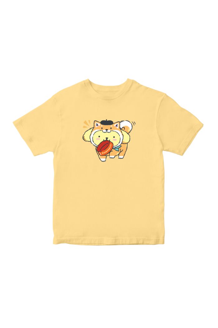 SANRIO PN SHIBA T-SHIRT - KIDS LIGHT YELLOW S