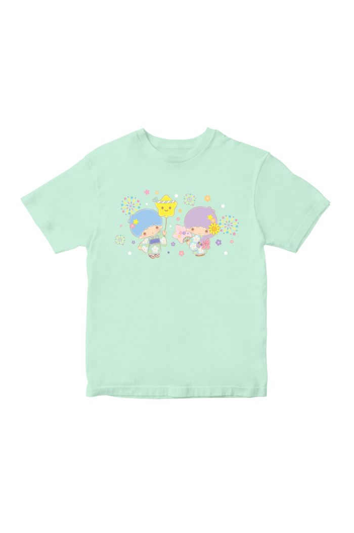 SANRIO TS  FIREWORK KIMONO T-SHIRT - KIDS MINT M