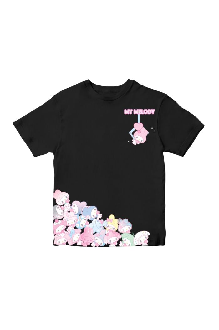 SANRIO MM CAUGHT YA! T-SHIRT - KIDS BLACK S