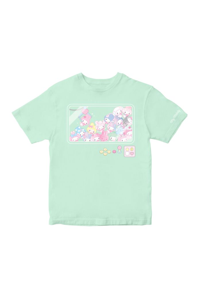 SANRIO MM CLAW MACHINE T-SHIRT - KIDS MINT S