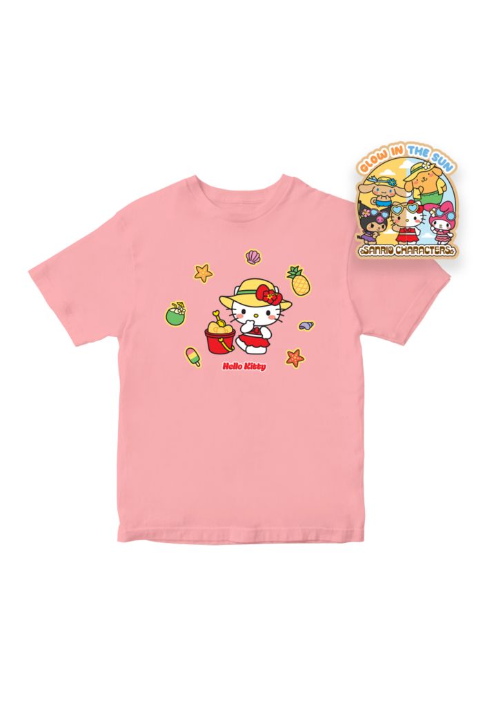 SANRIO SUMMER KT T-SHIRT - KIDS PASTEL PINK S