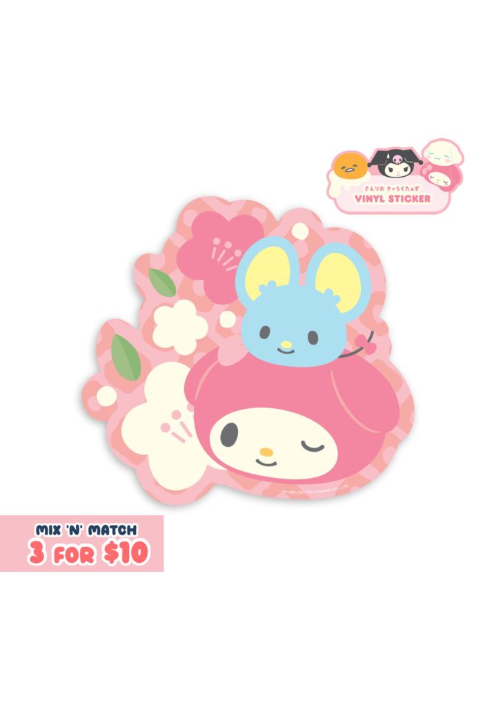 SANRIO MM OMANJU FLORA STICKER STICKER L