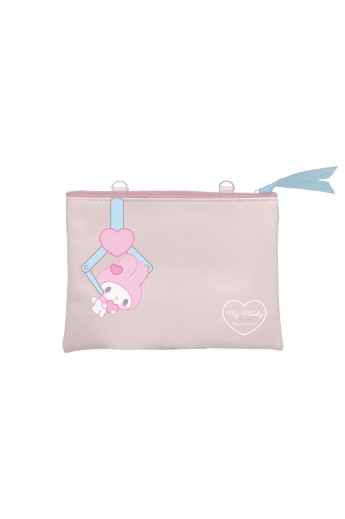 SANRIO MM CLAW MACHINE COSMETIC POUCH PASTEL PINK 15cm x 21cm