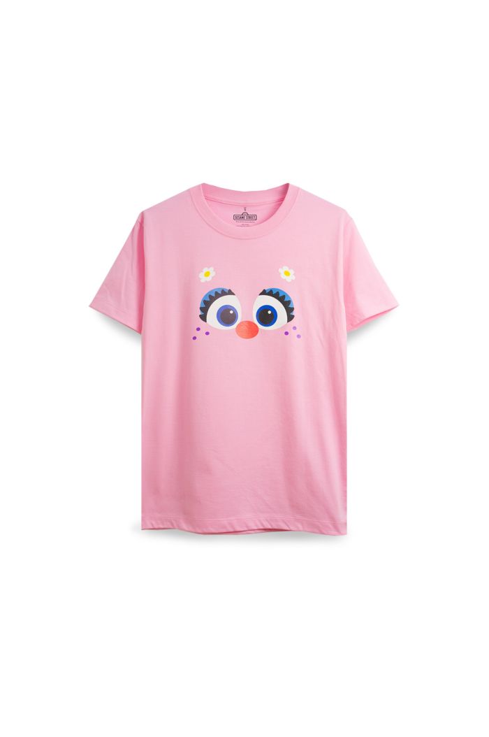 SESAME ABBY FACE T-SHIRT PINK XS