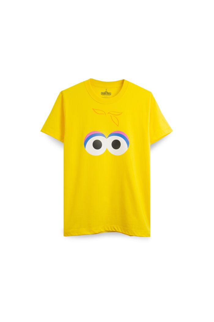 SESAME BIG BIRS FACE T-SHIRT YELLOW XS