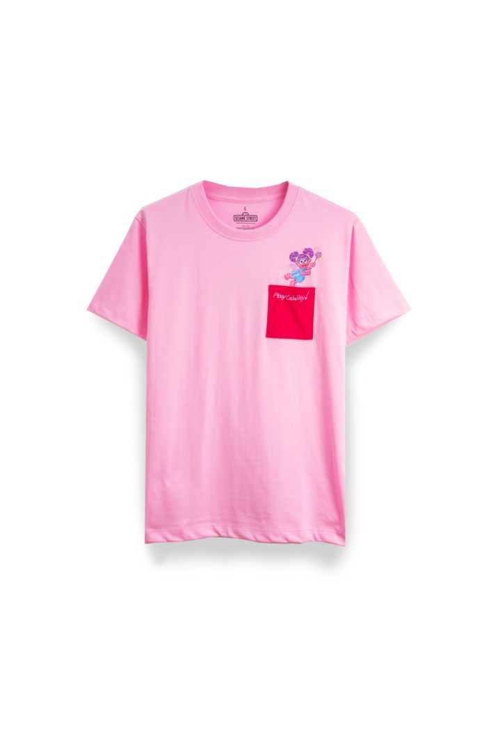 SESAME ABBY POCKET T-SHIRT PINK XS