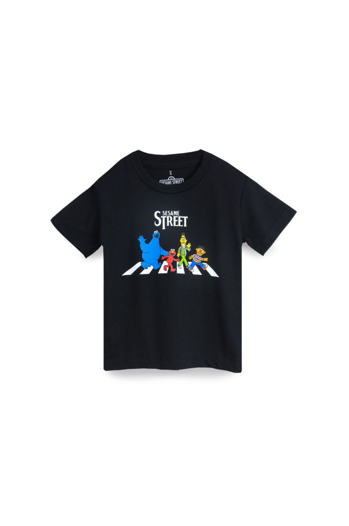 SESAME ABBEY ROAD T-SHIRT - KIDS BLACK XL