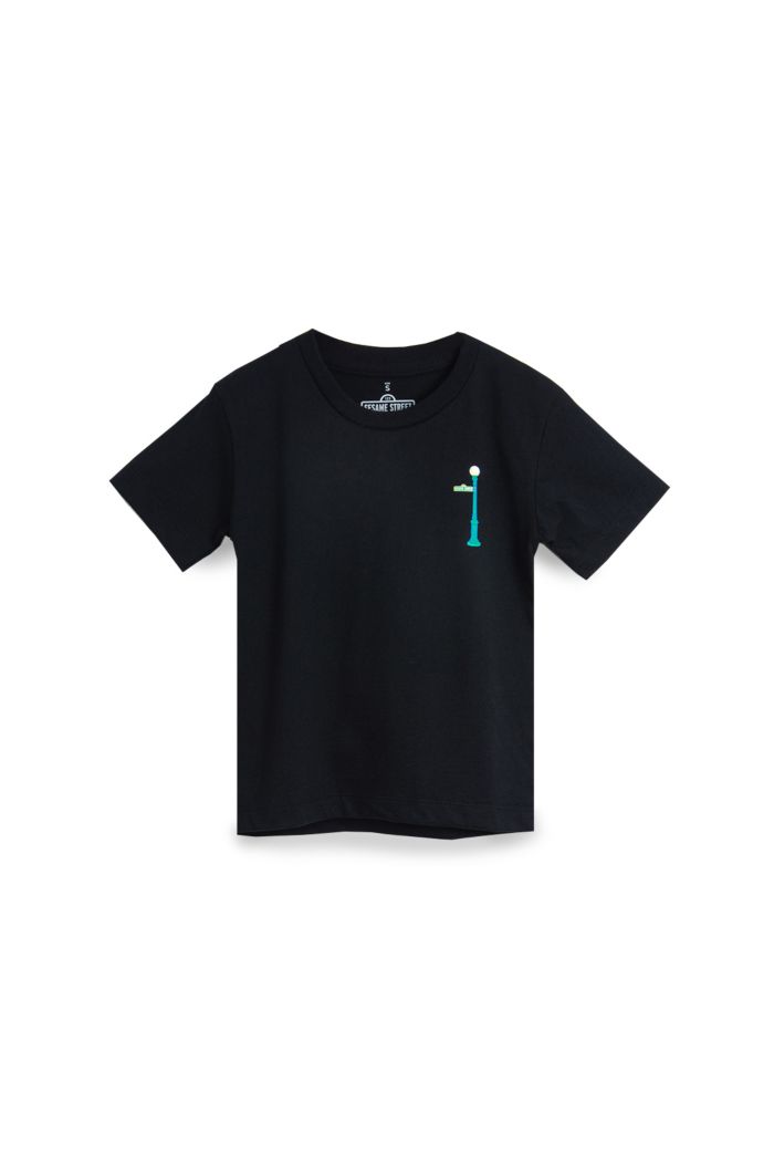 SESAME HOPPERS STORE T-SHIRT - KIDS BLACK L
