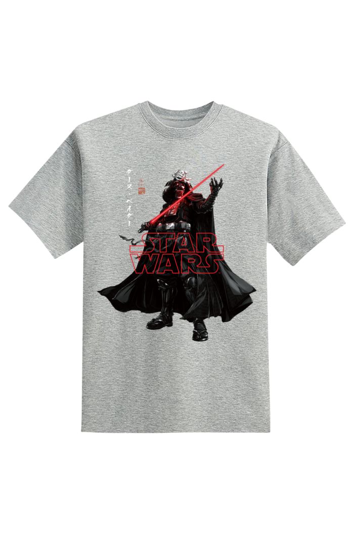SAMURAI DARTH VADER GLOW T-SHIRT GREY S