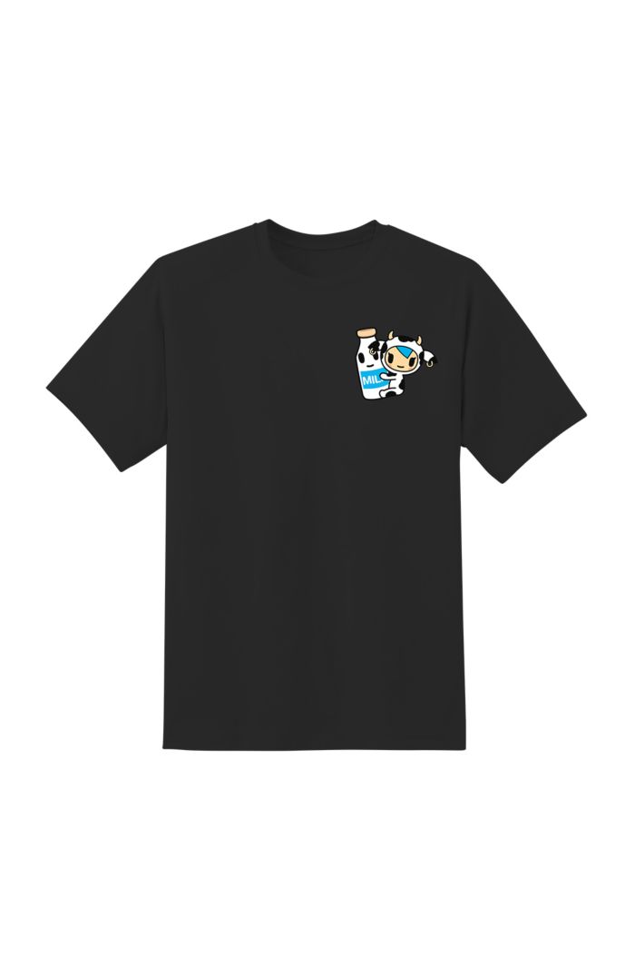 TOKIDOKI MOOFIA BREAKFAST BESTIES T-SHIRT BLACK XS