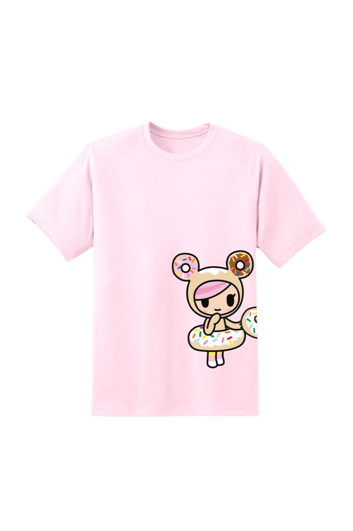 TOKIDOKI DONUTELLA T-SHIRT LIGHT PINK XS