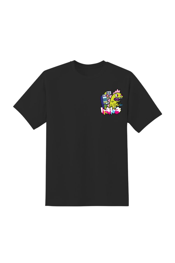 TOKIDOKI KAIJU BUILDING T-SHIRT BLACK XS