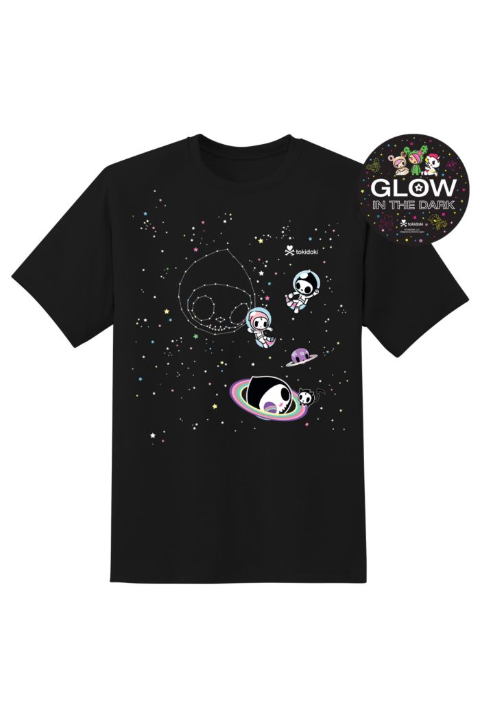 TOKIDOKI ADIOS SPACE T-SHIRT BLACK XS