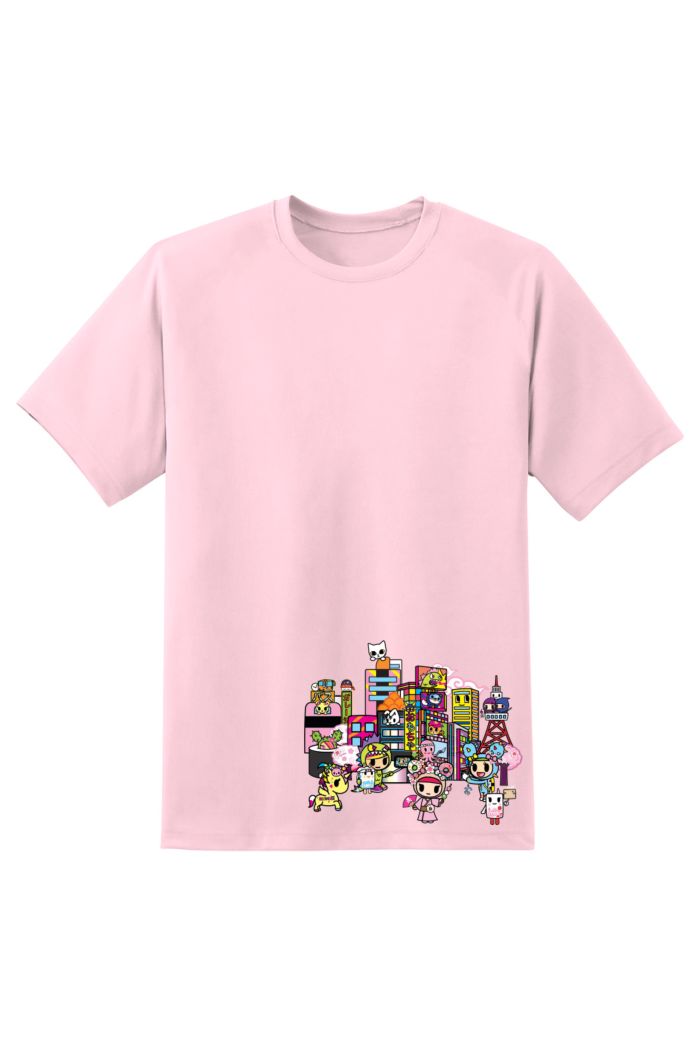 TOKIDOKI CITY T-SHIRT PASTEL PINK M