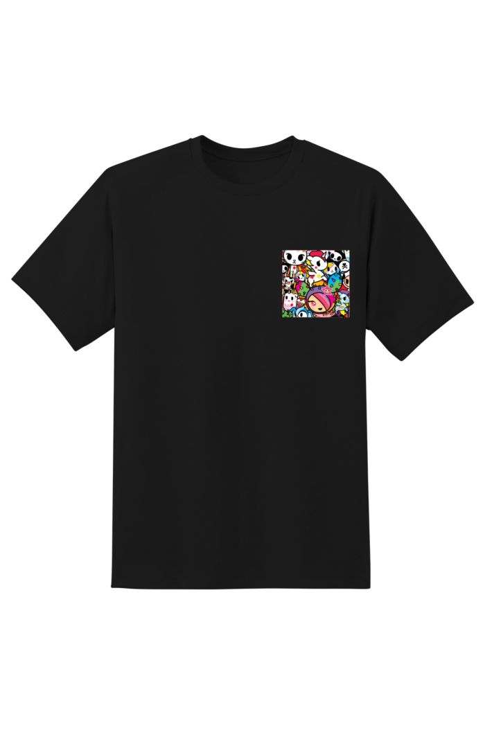 TOKIDOKI POCKET T-SHIRT BLACK XS