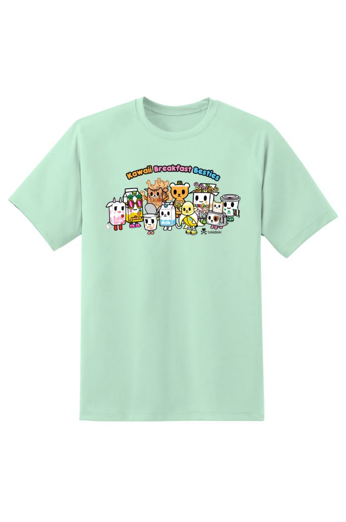 TOKIDOKI BREAKFAST BESTIES T-SHIRT MINT S
