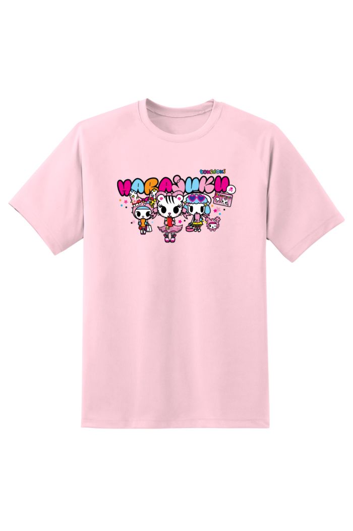 TOKIDOKI HARAJUKU T-SHIRT PASTEL PINK XS