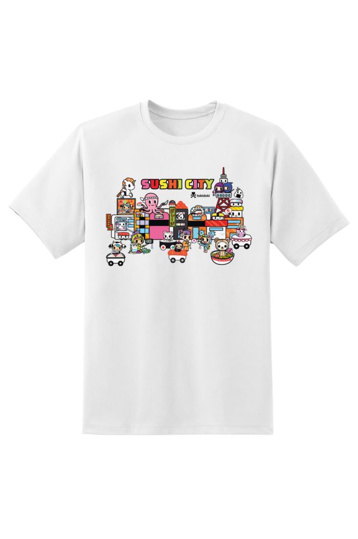 TOKIDOKI SUSHI CITY T-SHIRT WHITE XS