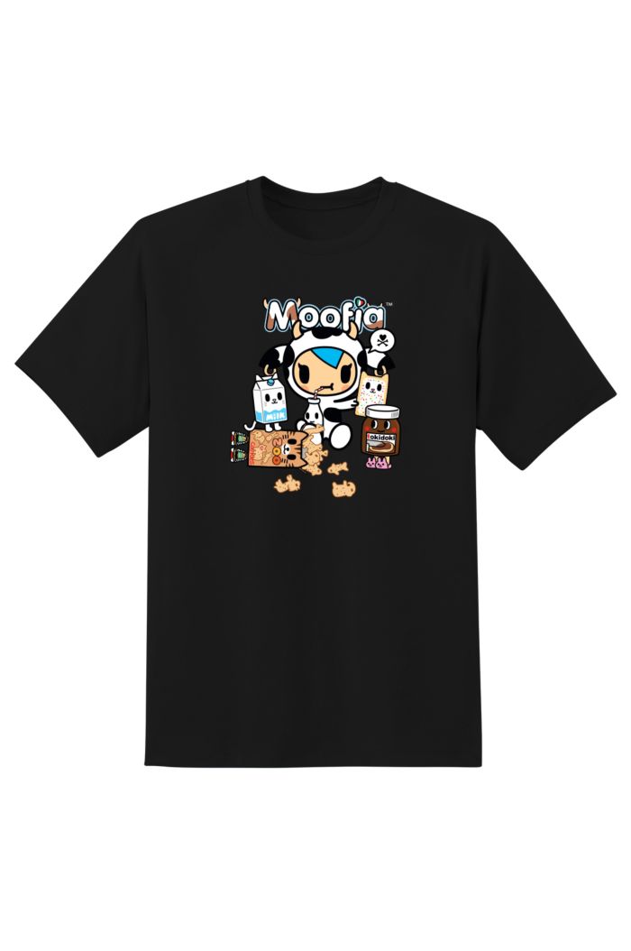 TOKIDOKI MOOFIA STACKING T-SHIRT BLACK XS