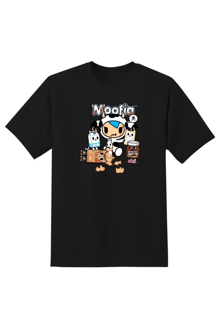 TOKIDOKI MOOFIA STACKING T-SHIRT BLACK S