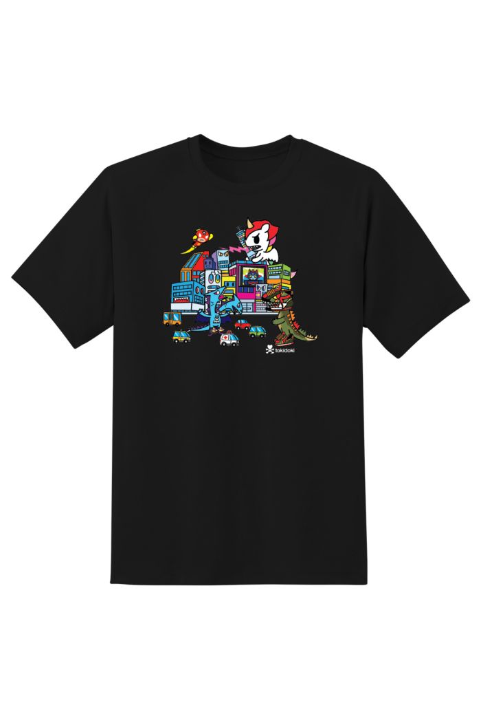 TOKIDOKI KAIJU FIGHT T-SHIRT BLACK XS