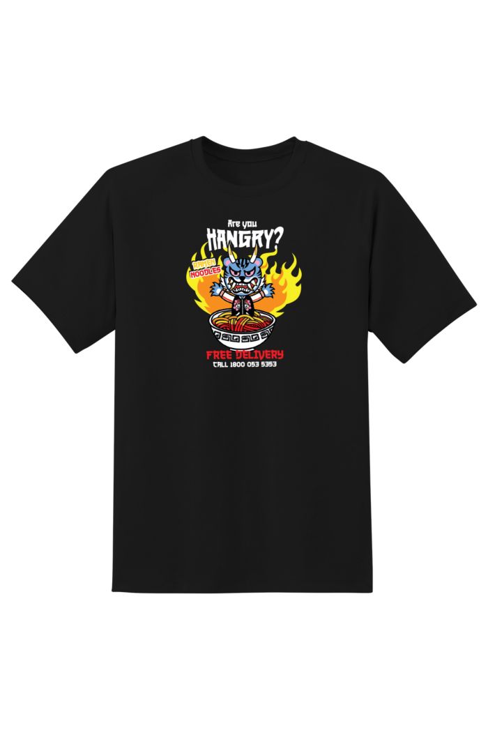 TOKIDOKI HANGRY RAMEN T-SHIRT BLACK XS