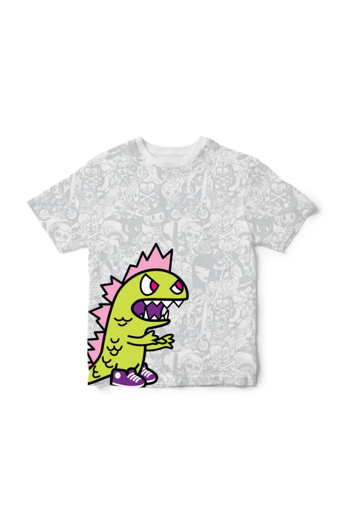 TOKIDOKI KAIJU ALLOVER T-SHIRT - KIDS