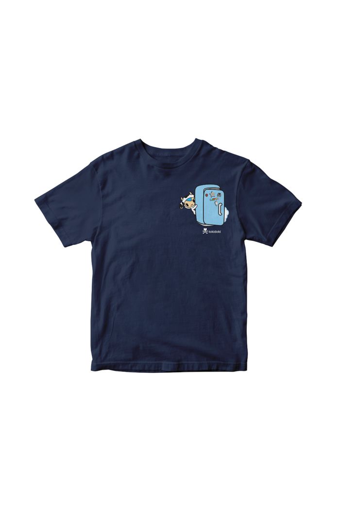 TOKIDOKI MOZZARELLA FRIDGE T-SHIRT - KIDS NAVY S