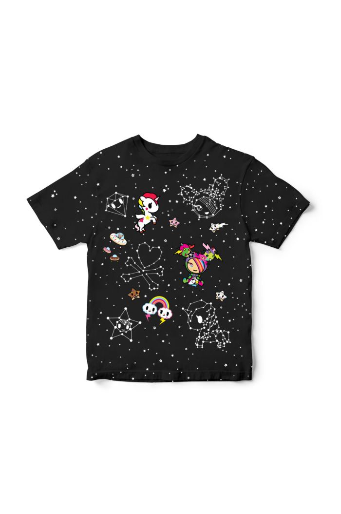 TOKIDOKI TKDK IN SPACE GLOW T-SHIRT - KIDS