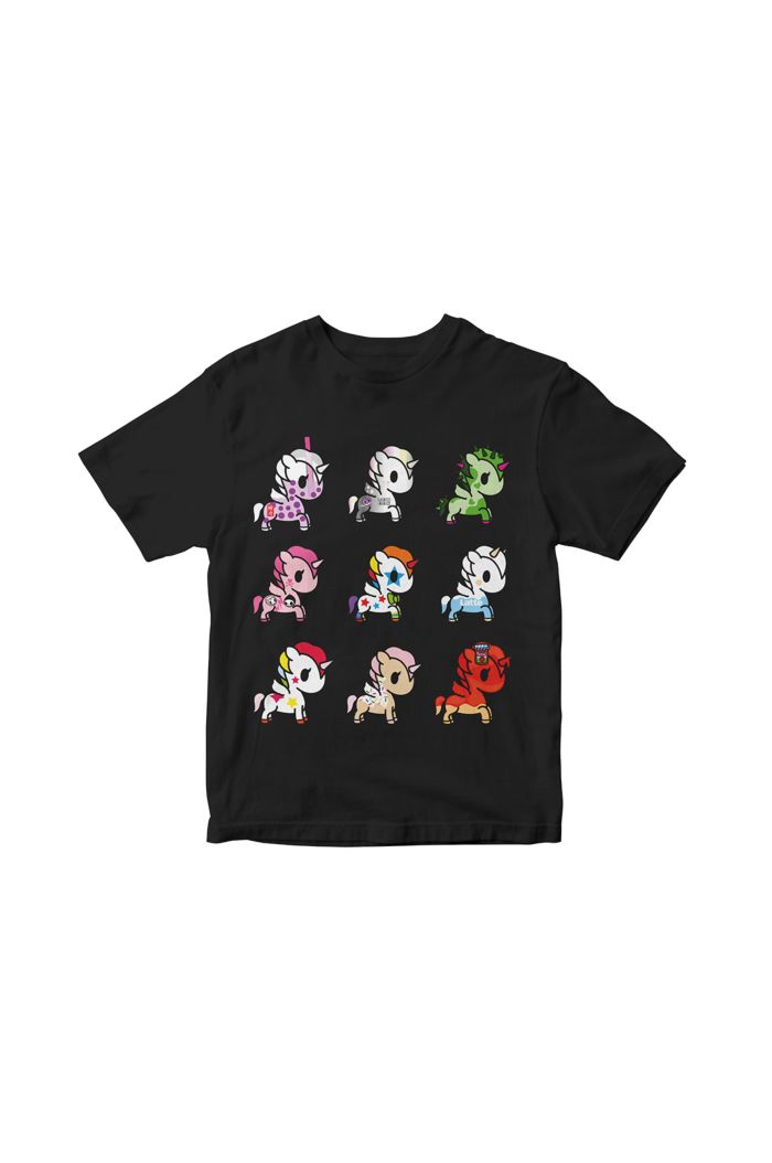 TOKIDOKI 9 UNICORNO T-SHIRT - KIDS BLACK S