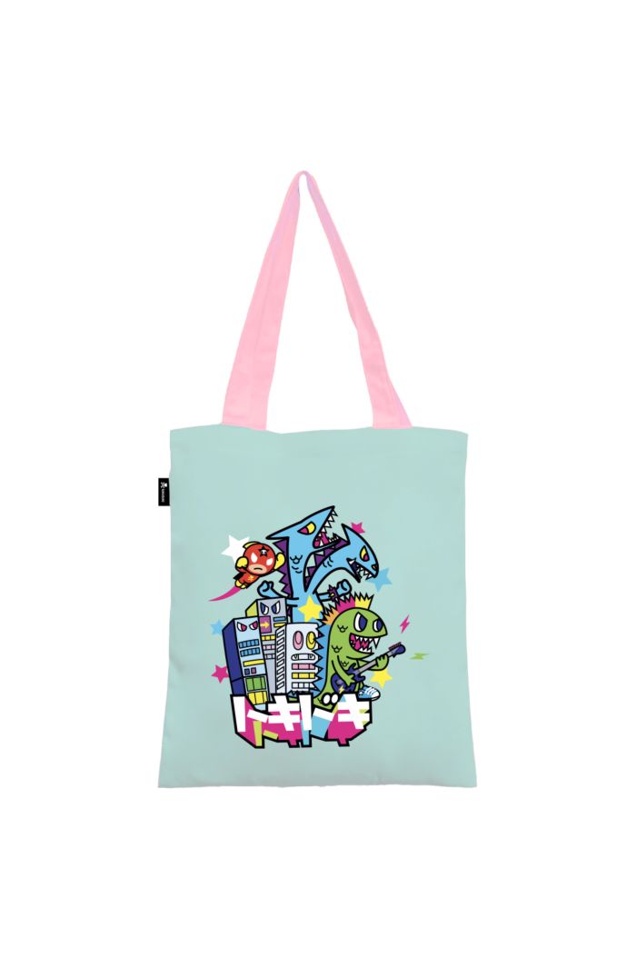 TOKIDOKI KAIJU CANVAS TOTE BAG MINT 39cm x 35.5cm