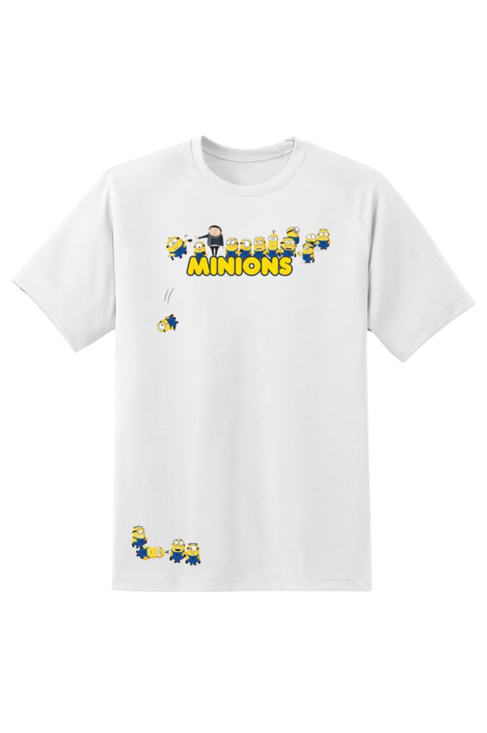 MINIONS PUSH DOWN T-SHIRT WHITE XS