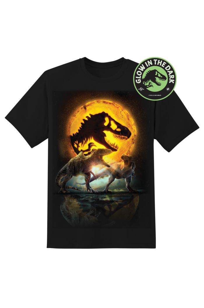 JURASSIC WORLD JW YELLOW LOGO GLOW T-SHIRT