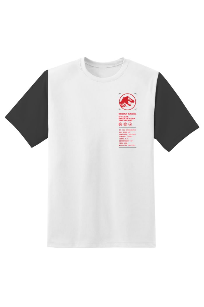 JURASSIC WORLD SURVIVAL GUIDE T-SHIRT