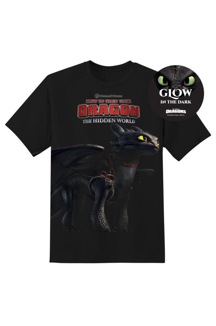 HTTYD PANORAMA TOOTHLESS POSE T-SHIRT