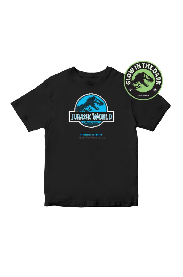 JURASSIC WORLD 8BIT GREATEST BATTLE T-SHIRT - KIDS