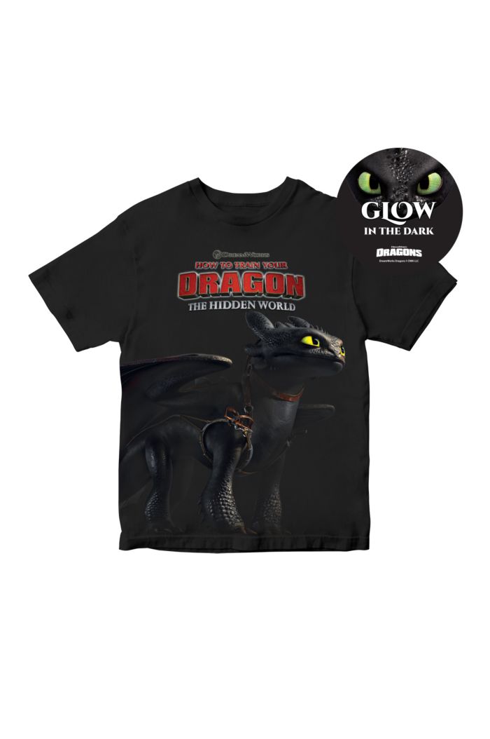 HTTYD PANORAMA TOOTHLESS POSE T-SHIRT - KIDS
