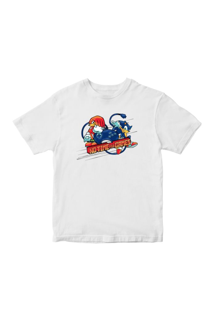 SONIC NO TIME FOR GAMES T-SHIRT - KIDS