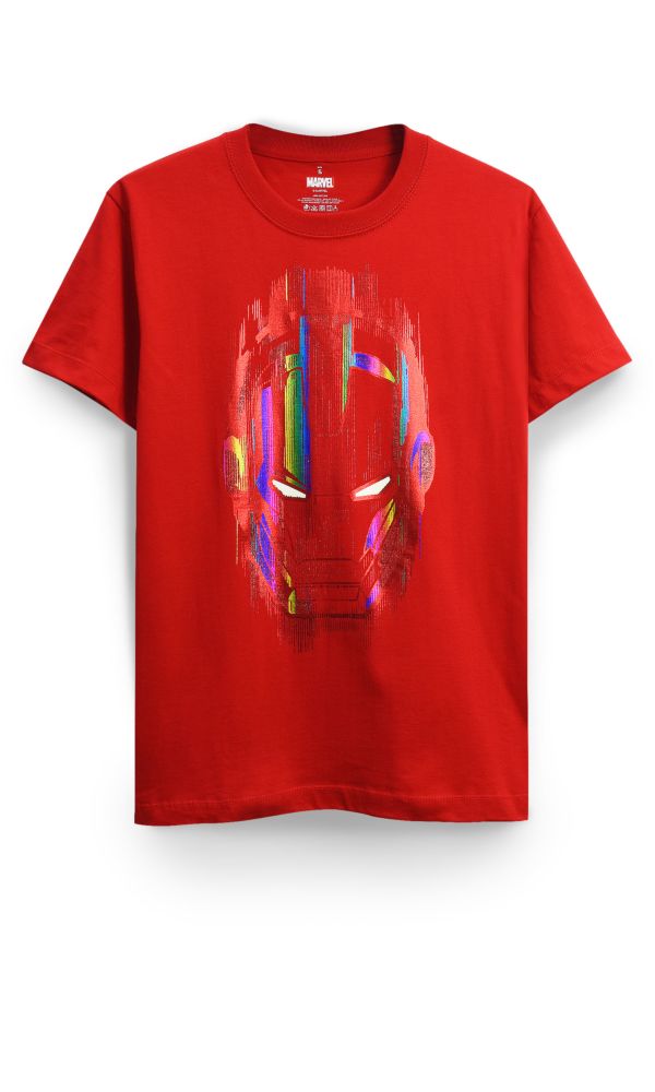 MARVEL IRON MAN MASK GLOW T SHIRT